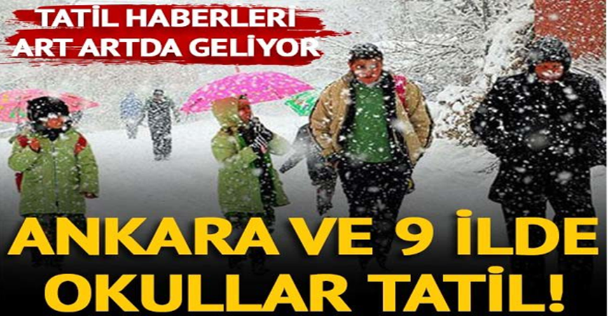 5 İlimizde Eğitime Kar Tatili Verildi.