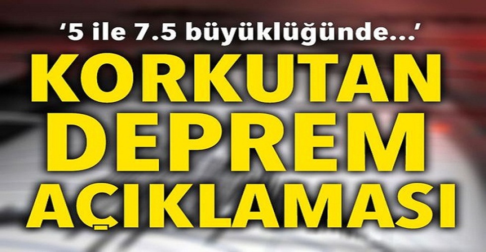 Akdeniz’deki depremin ardından k-orkutan açıklama