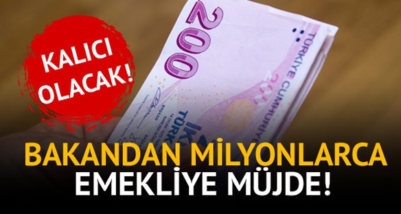 BAKANDAN BÜYÜK MÜJDE ! İKRAMİYELER KALICI OLACAK...