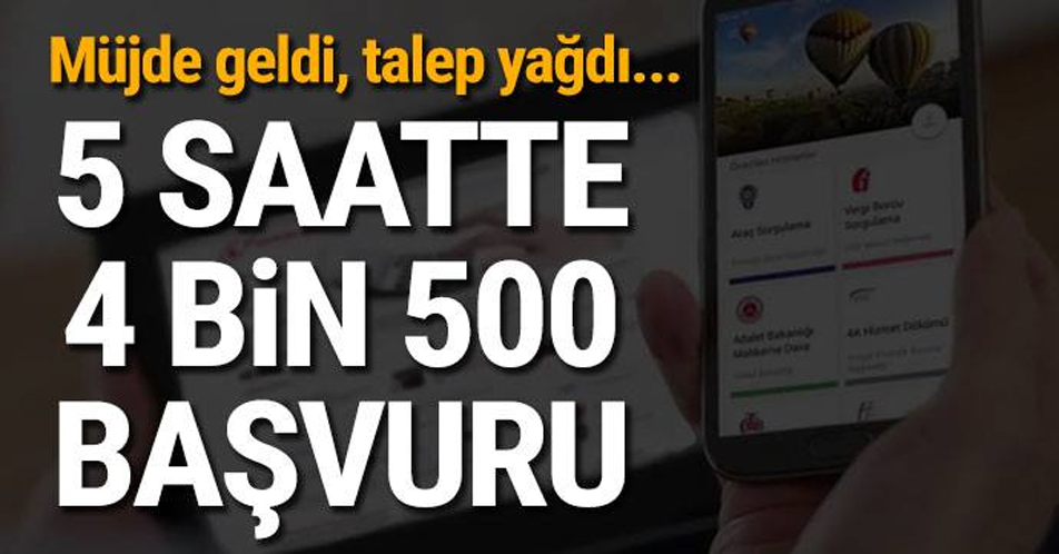 Hükümet müjdeyi verdi, talep patlaması yaşandı