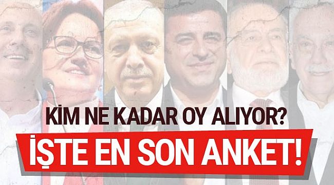 En son seçim anketinin sonuçları şimdi açıklandı... 2 Parti Şokta Büyük Fark Var