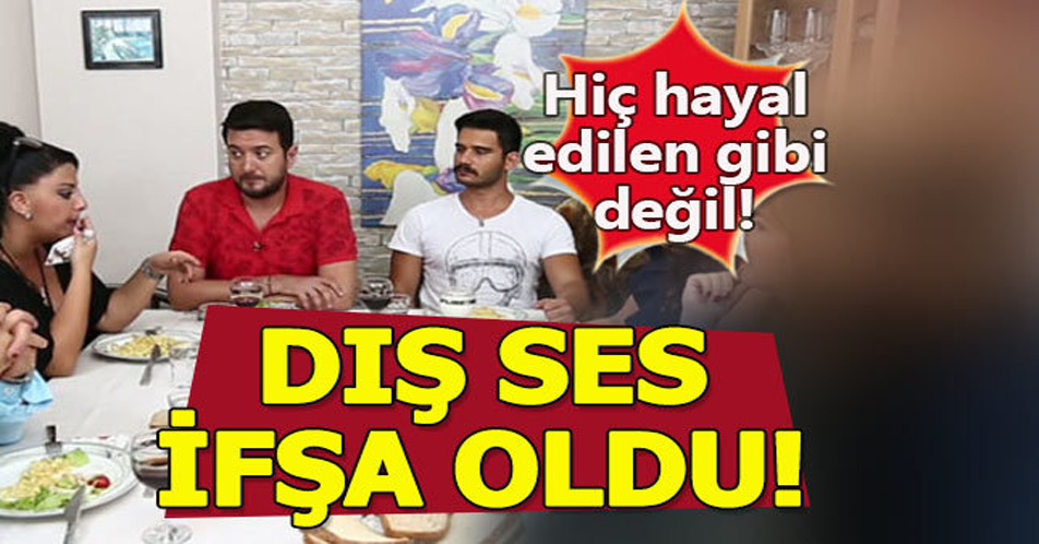 YEMEKTEYİZ'İN DIŞ SESİ İFŞA OLDU