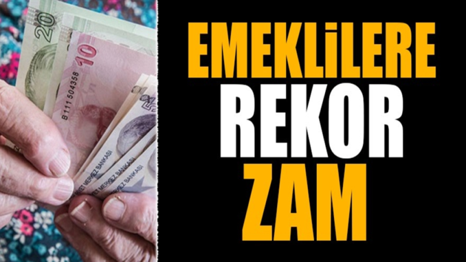 Emeklilere Rekor Zam !