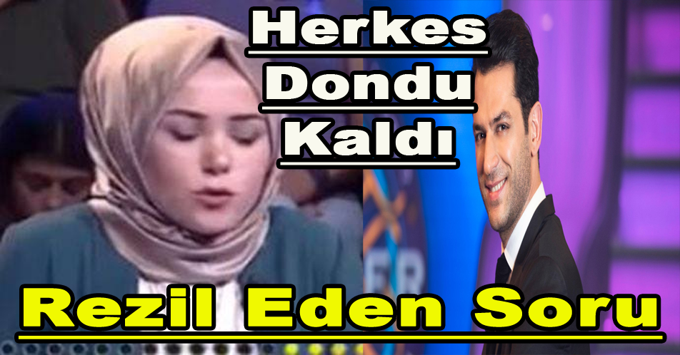 KİM MİLYONER OLMAK İSTER'DE REZİL EDEN SORU! STÜDYO DONDU KALDI