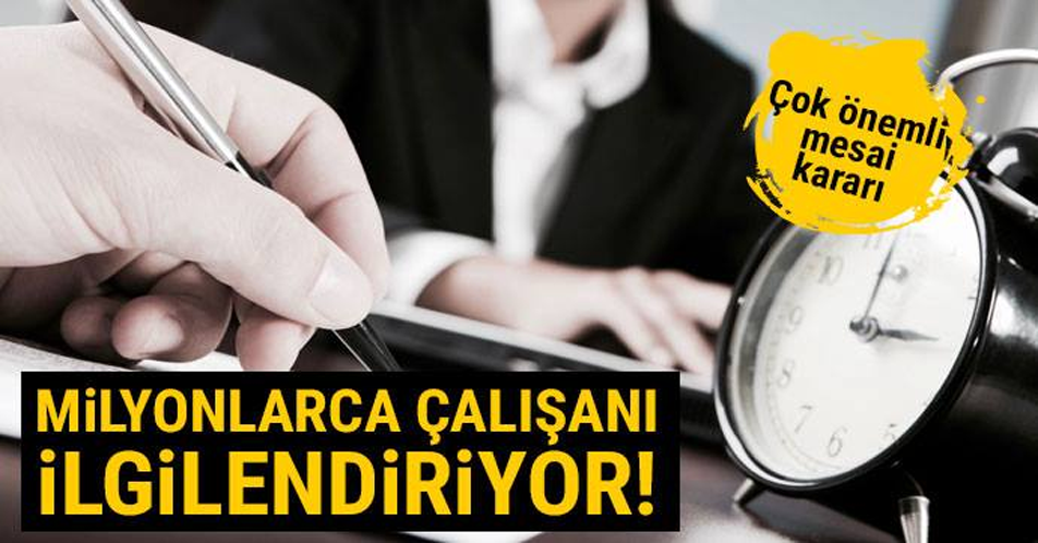 MİLYONLARCA ÇALIŞANI İLGİLENDİRİYOR!