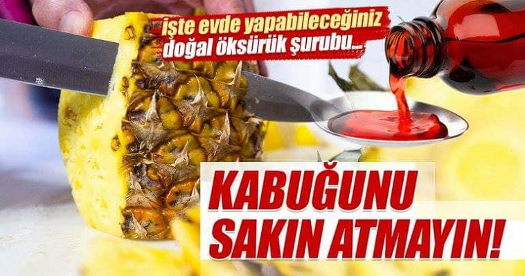 ANANASIN KABUĞUNU SAKIN ÇÖPE ATMAYIN!