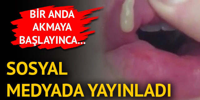 BİRDEN AKMAYA BAŞLAYINCA SOSYAL MEDYADA YAYINLADI GÖRENLER HAYRETLER İÇİNDE KALDI