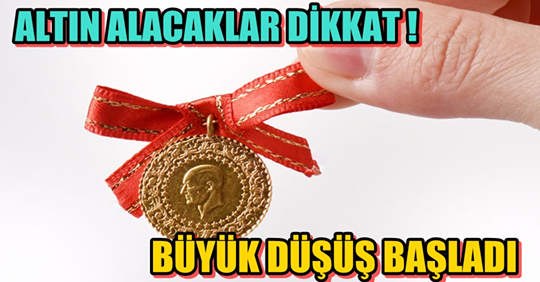 Altın Alacaklar Dikkat ! Büyük Düşüş Başladı