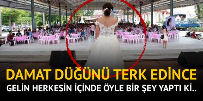 DAMAT DÜĞÜNÜ TERKETTİ. ŞOK OLAN GELİN ÖYLE BİRŞEY YAPTI Kİ