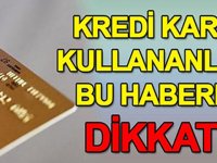 HÜKÜMETTEN KREDİ KARTI KULLANANLAR İÇİN KIRMIZI A-LARM U-YARISI!