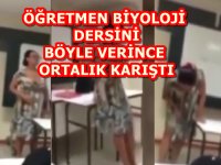 ÖĞRETMEN BİYOLOJİ DERSİNİ BÖYLE VERİNCE VELİLERDEN ŞİKAYET YAĞDI