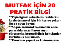 Hayatınızı Kolaylaştıracak Mutfak İçin 20 Pratik Bilgi