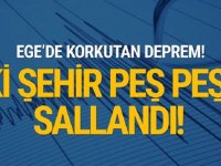 Ege’de iki il peş peşe sallandı