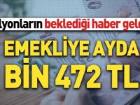 Emekliye müjde! Aylık kazanç bin 472 lirayı bulacak