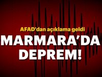 Açıklama Yapıldı Marmarada deprem