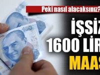 İŞSİZLERE 1600 TL MAAŞ İŞTE DETAYLAR